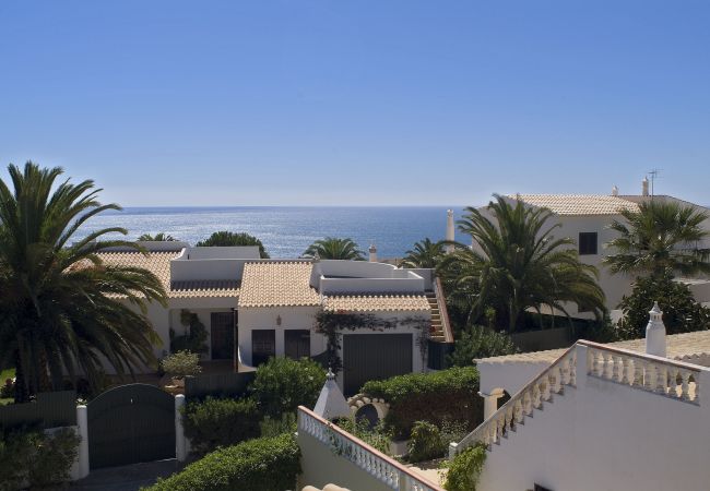 Sea view from the upper terrace Sea view over the roofs of the neighbouring houses from the upper terrace of Villa Beatriz