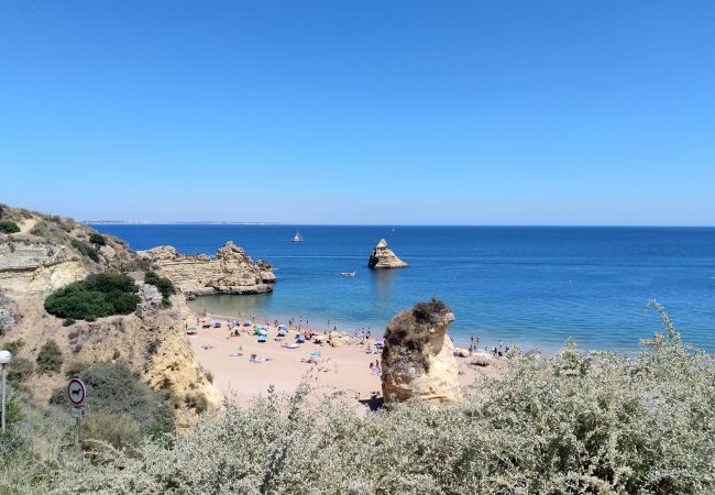 Praia Don Camilo in Lagos, Algarve Praia Don Camilo in Lagos, Algarve, Portugal.